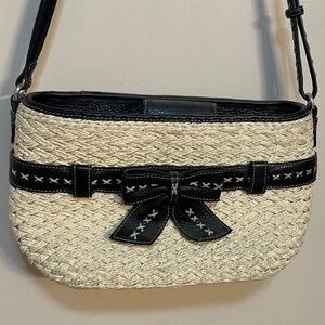 Brighton Black and Cream Woven Women's Bag
